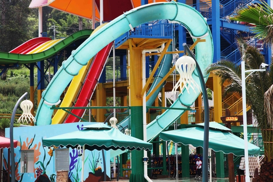 ExcitingSlide-Aqua-Park-Fiberglas-Wasserrutsche, Plattform-Höhe 16m