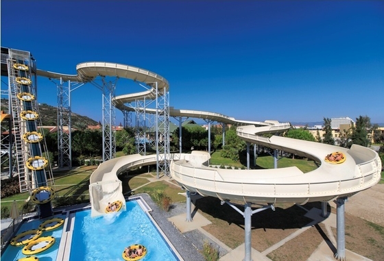 Dauerhafte Fiberglas-Wasserrutsche für Familie Interacetive-Wasser-Spaß im Aqua-Park