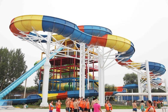 die Wasserrutsche große Aqua-Spiel-Wasser-Parkausrüstung Kinder mit Gel Ashland/DSM beschichten