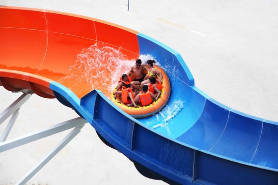 Galvanisierte Wutanfall-Kohlenstoffstahl-Aqua-Park-Ausrüstung schiebt für Abenteuer-Wasser-Park