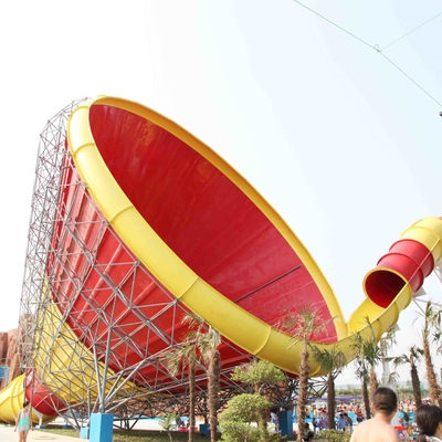 Große Fiberglas-Wasserrutsche für das Aqua lustig, große Tornado-Wasserrutsche für Wasser-Park