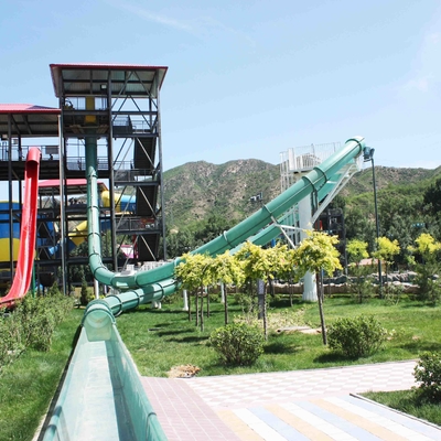 Aufregende Aqua LoopBody-Dia-Aqua-Park-Fiberglas-Wasserrutsche, Plattform-Höhe 16m