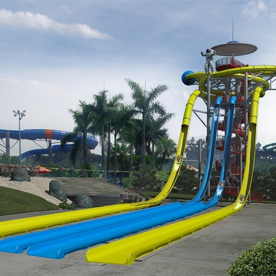 Turm des außerirdisches Fiberglas-reitet Superrohr-Wasserrutsche-freien Falls HT-52 480rider/h