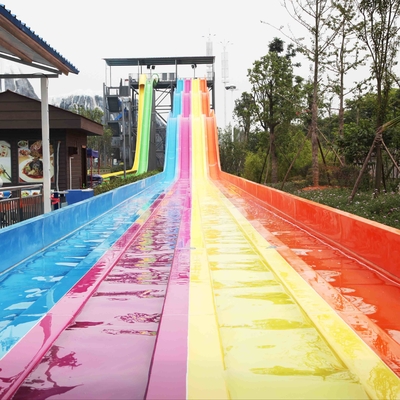Weg-Handelsfiberglas-Regenbogen-Wasserrutsche Soems 3 für Aqua-Park-Ausrüstung