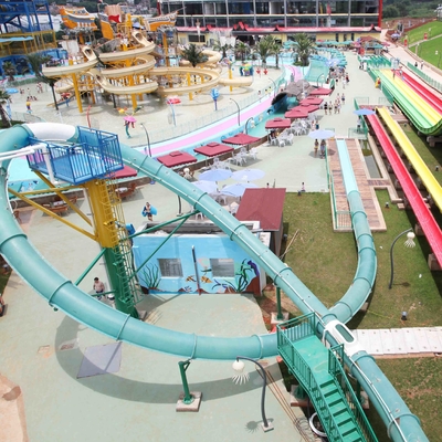 Aqua-Park-Wasserrutsche-Spiele, Aqua-Schleifen-Körper-Fiberglas schiebt für Pools