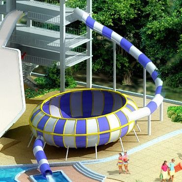 Großer Wasser-Park-Handelsfiberglas-Wasserrutsche, Fiberglas-Pool-Dia