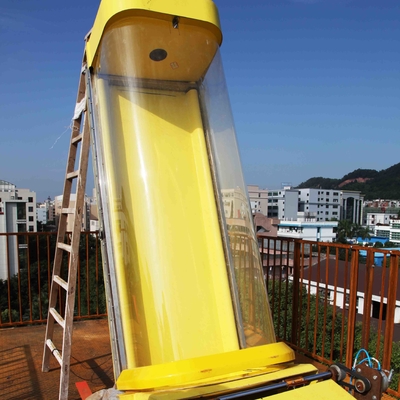 Kundengebundene aufregende Aqua-Park-Fiberglas-Wasserrutsche, Plattform-Höhe 16m für Erwachsene