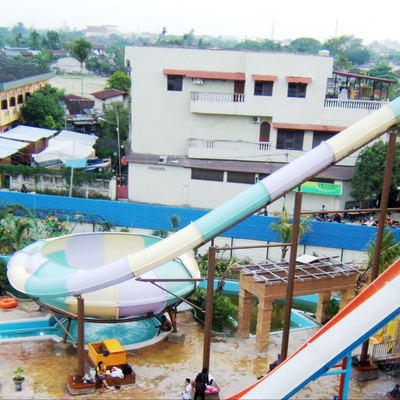 Kundengebundene aufregende Aqua-Park-Fiberglas-Wasserrutsche/Körper-Dia für Wasser-Spaß
