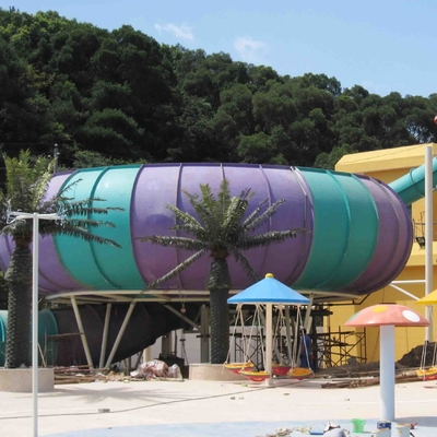 Kundengebundene Spaß-Aqua-Park-Fiberglas-Wasserrutsche-riesige Raum-Wasserrutsche für Wasser-Projekt