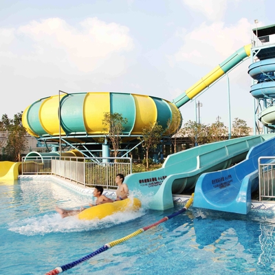 16m Plattform-Spaß-Aqua-Park-Fiberglas-Wasserrutsche-riesige Raum-Wasserrutsche
