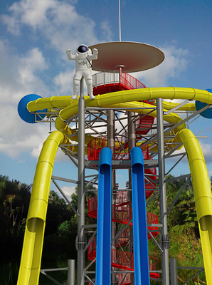 Außerirdische Fiberglas-Wasserrutsche/Park-offene gewundene Wasserrutsche-neue Art-Wasserrutsche