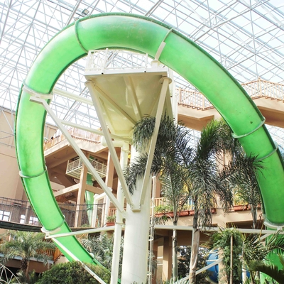 Aqua-Schleifen-enorme Fiberglas-Wasserrutsche für Erwachsenen, örtlich festgelegte Art Dia für Wasser-Park im Freien