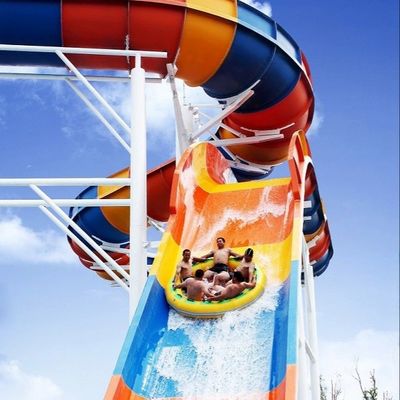 Familie, die Person/Zeit Aqua-Park-Fiberglas Waterpark-Dias 6 flößt