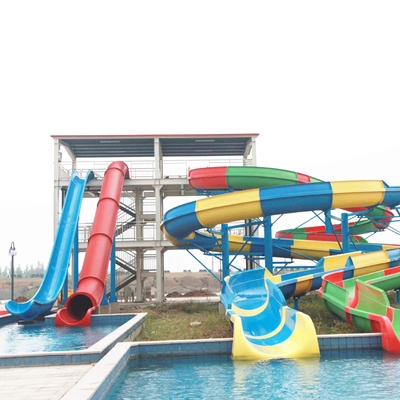 Kundenspezifische Kombinations-Kinderwasserrutsche für Thema-Wasser-Park/Fläche schieben