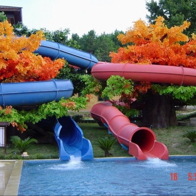 die Wasserrutsche der 2m Höhen-Fiberglas-Kinder, Elternteil - Kinderwasser-Park-Ausrüstungs-Bergrutsch