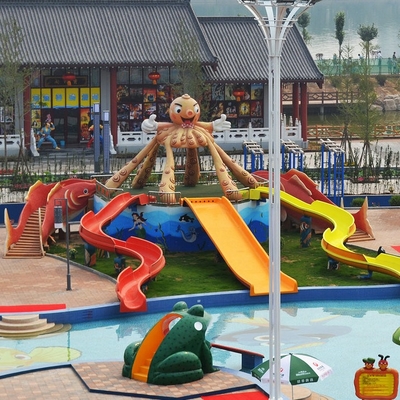 Kundenspezifisches Kombinations-Fiberglas scherzt Wasserrutsche für Thema-Wasser-Park
