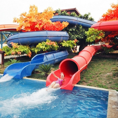Kundenspezifisches Kombinations-Fiberglas scherzt Wasserrutsche für Thema-Wasser-Park