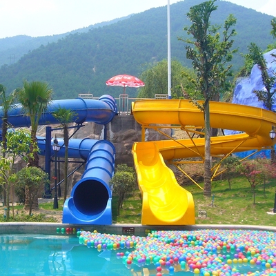 Kundenspezifisches Kombinations-Fiberglas scherzt Wasserrutsche für Thema-Wasser-Park