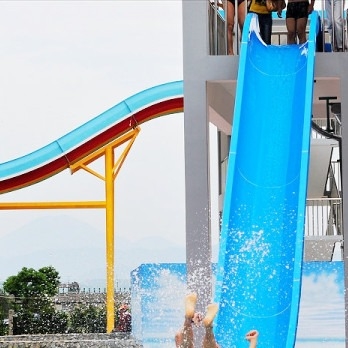 Innen-/Fiberglas-Wasserrutsche-Spiele im Freien für Kinder/Familienurlaub-Erholungsort