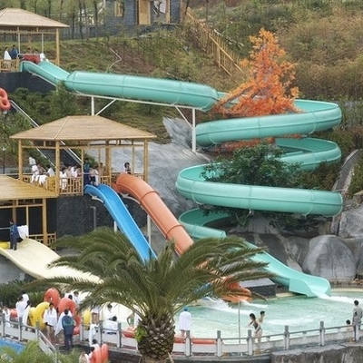 Innen-/Fiberglas-Wasserrutsche-Spiele im Freien für Kinder/Familienurlaub-Erholungsort