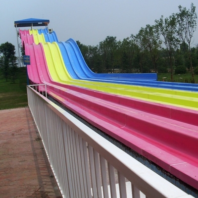 Nebeneinander mehrspuriges Fiberglas-Renndia, Waterslide laufend, kundenspezifische Wasserrutsche
