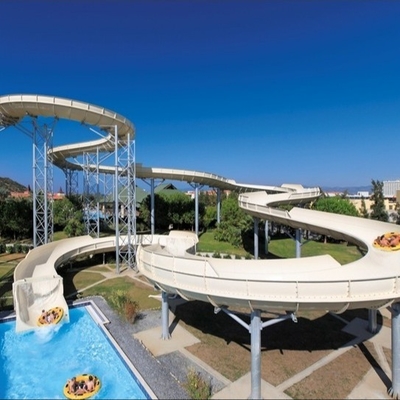 Kundenspezifische Wasserrutsche FRP, des Fiberglas-Familien-6 Menschen Dias, Aqua-Park-Ausrüstung