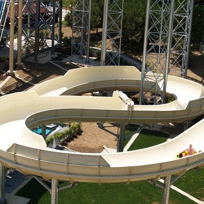 Kundenspezifische Wasserrutsche FRP, des Fiberglas-Familien-6 Menschen Dias, Aqua-Park-Ausrüstung