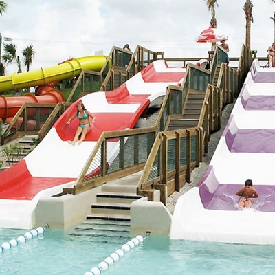 Die Wasserrutsche der Fiberglas-Kinder, Pool-Wasserrutsche im Freien für Kinder mit einer Sicherheits-Höhe