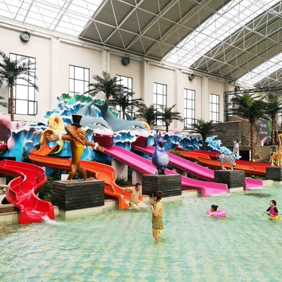 Die Wasserrutsche-buntes Fiberglas-Swimmingpool-Dia der Miniwasser-Park-Kinder