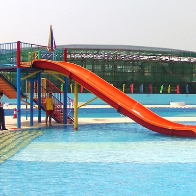 Fiberglas-Kinderwasserrutsche für einen blauen/Gelb Wasserpark/fertigten für Kinderwasser-Park besonders an