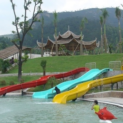 Fiberglas-Kinderwasserrutsche für einen blauen/Gelb Wasserpark/fertigten für Kinderwasser-Park besonders an