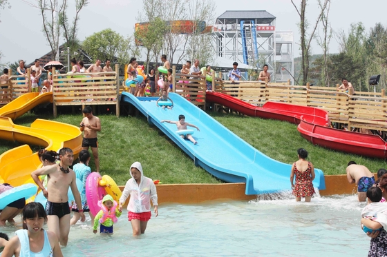 Handelswasser-Park-Ausrüstungs-Fiberglas-Wasserrutsche für Swimmingpool