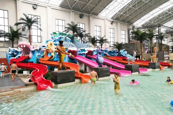 Die Wasserrutsche der attraktive Kinder, Aqua-Spielgeräte-Fiberglas-Pool-Dia