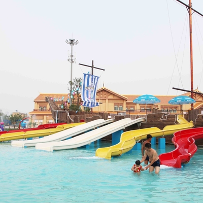 Großes Kindspielplatz-Dia mit Aqua-Spiel, Fiberglas-Wasserrutsche für Kinder