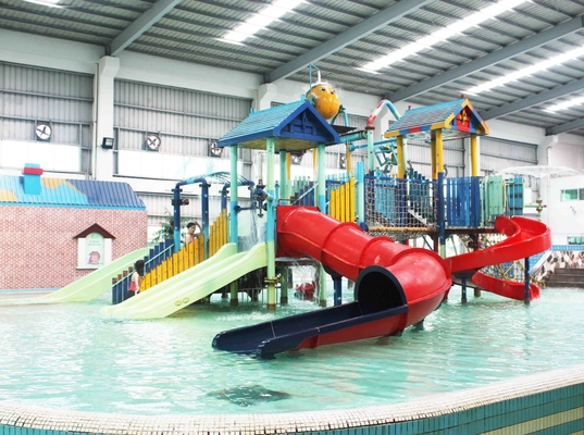 Wasser-Haus-Aqua-Park-Spiel-Plattform 21*18*9m mit Wasserrutschen für Familien-Spaß