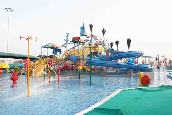 Sommer-Aqua-Park-Spiel-Fiberglas-Wasser-Park-Anziehungskräfte im Freien für Kinder