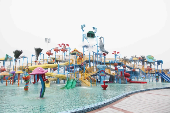 Sommer-Aqua-Park-Spiel-Fiberglas-Wasser-Park-Anziehungskräfte im Freien für Kinder