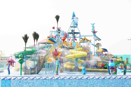 Sommer-Fiberglas-Aqua-Haus-/Wasser-Park-Anziehungskräfte im Freien für Freizeitpark
