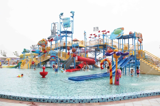 Wechselwirkender Aqua-Spielplatz-Wasserrutsche-Ausrüstungs-Spaß-Freizeitpark