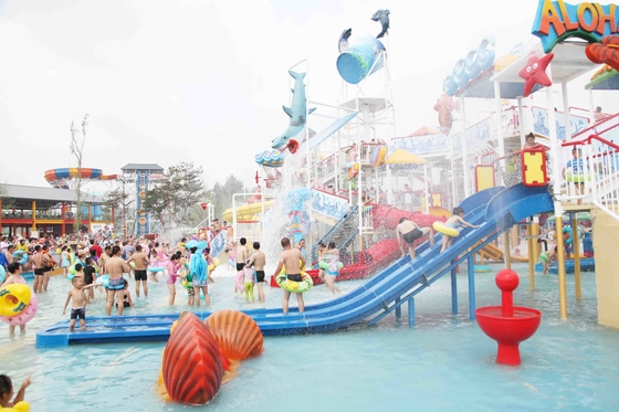 Sommer-Fiberglas-Aqua-Haus-/Wasser-Park-Anziehungskräfte im Freien für Freizeitpark