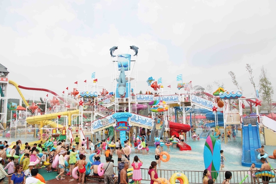 Sommer-Fiberglas-Aqua-Haus-/Wasser-Park-Anziehungskräfte im Freien für Freizeitpark