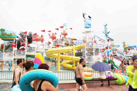 Piraten-Schiffs-Wasser-Freizeitpark-Aqua-Spielplatz mit Stahlkonstruktion