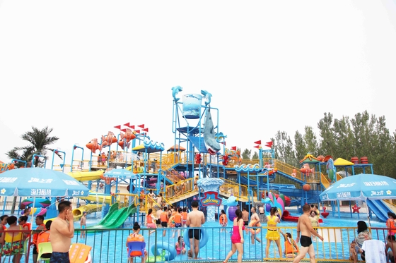 Piraten-Schiffs-Wasser-Freizeitpark-Aqua-Spielplatz mit Stahlkonstruktion