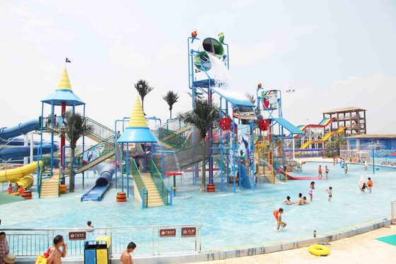 Wechselwirkender Aqua-Spielplatz-Wasserrutsche-Ausrüstungs-Spaß-Freizeitpark