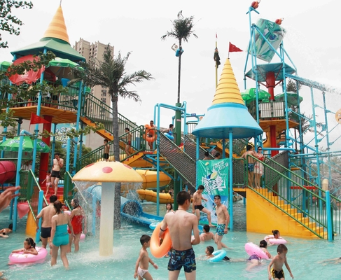 Aufregende Aqua-Wasser-Park-Wasser-Festung für Vergnügungspark-Ausrüstung
