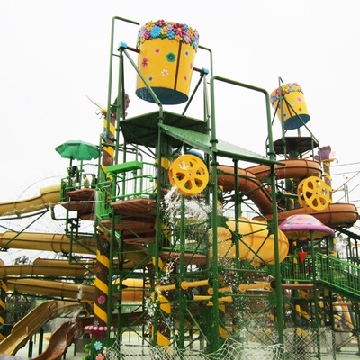 Großes Wasser-Haus, Aqua-Spielplatzgeräte, Stahlwasserspiel-Strukturen