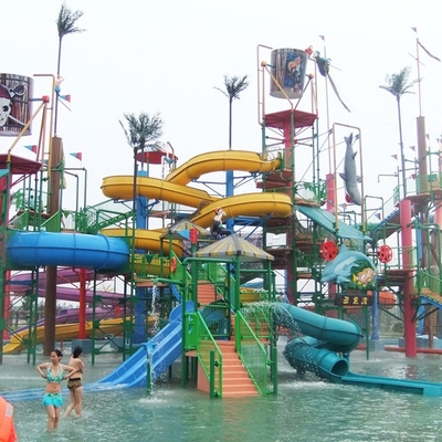Großes Wasser-Haus, Aqua-Spielplatzgeräte, Stahlwasserspiel-Strukturen