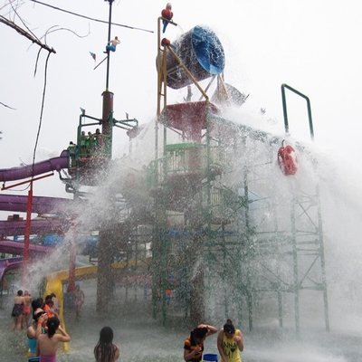 Großes Wasser-Haus, Aqua-Spielplatzgeräte, Stahlwasserspiel-Strukturen