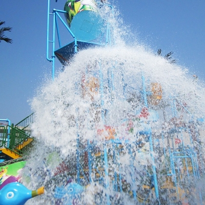 Großes Wasser-Haus, Aqua-Spielplatzgeräte, Stahlwasserspiel-Strukturen
