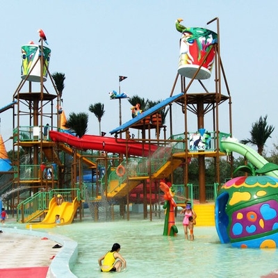 Aqua-Spielplatz-Wasser-Haus-Strukturen im Freien, Wasser-Park-Ausrüstung Soem